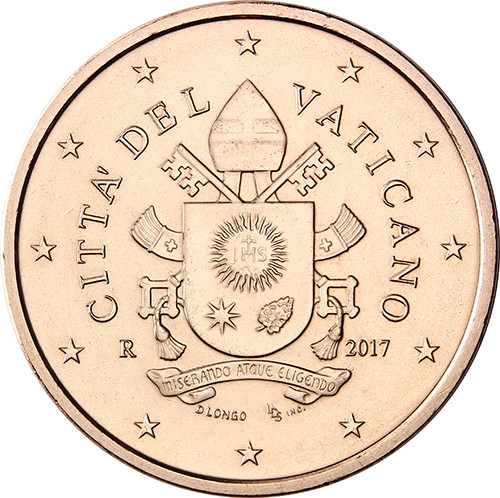 5 Euro Cent Muenze Vatikan 2017 