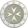 2-Euro-Münze-Malte-2021-Kreuz-Münzzeichen-F