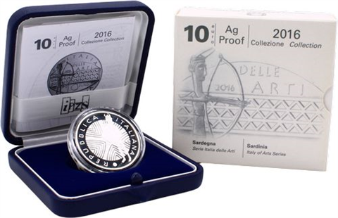 Italien-10 Euro-2016-AGpp-Sardinia-Etui