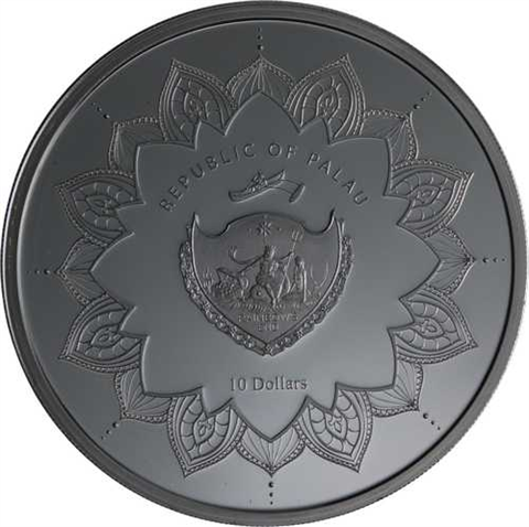 Palau-10 Dollar-2018-AGpp-Blach-Ruth-Laughing Buddha-RS