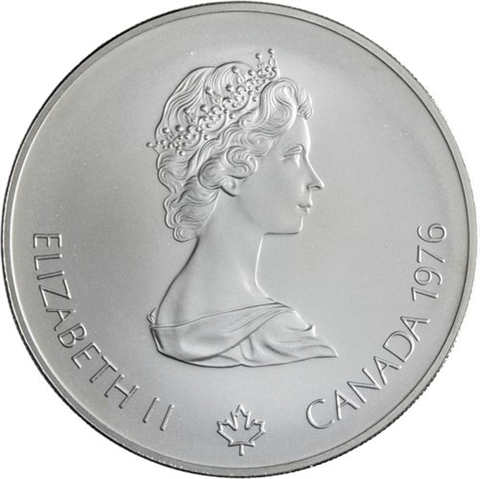 Kanada-14x10+14x5 Dollar-1973-1976-AGstgl-Olymp Montreal 76-Etui