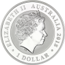 Australien 1 Dollar 2018 Stgl. Paradiesvogel 2