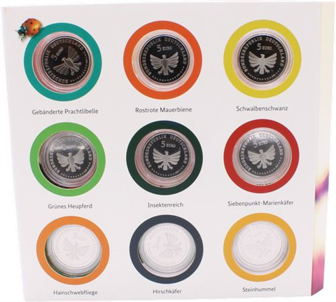 Deutschland-9x5 Euro-2022-2024-PP-Wunderwelt Insekten-VS