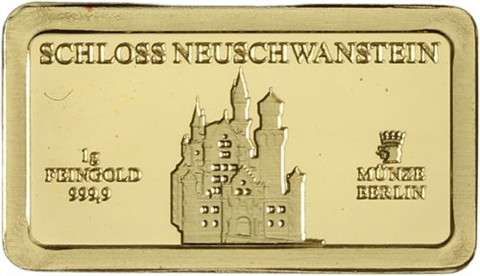 Deutschland-10x1g-AUpp-Quadriga Wahrzeichen-Etui
