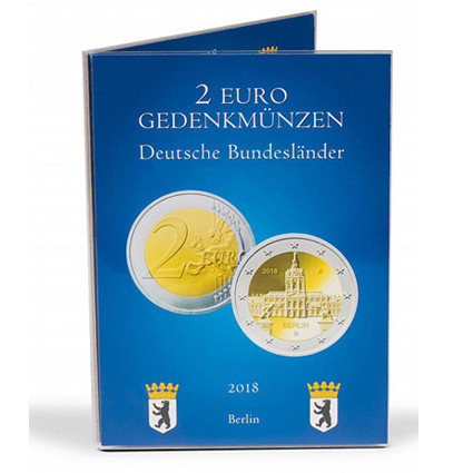 357294 -  Münzkarte 5 x 2 Euro  Berlin - Schloss Charlottenburg 2018 