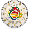 Spanien 2 Euro 2012 10 Jahre Euro-Bargeld FARBE (neu von Kurowski )