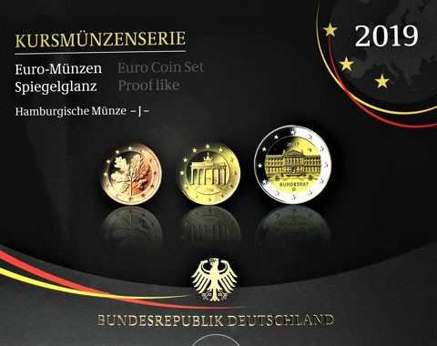 Euro Kursmünzensatz von 2019