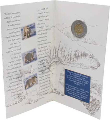 Kanada-2Dollar-1996-Eisbär-Folder RS