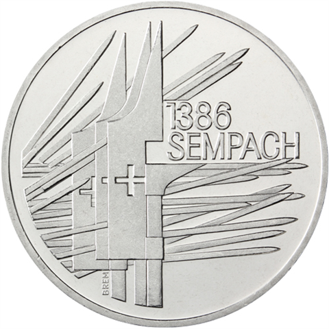 Schweiz-5Franken-1986-bfr-SchlachtvonSempach-RS