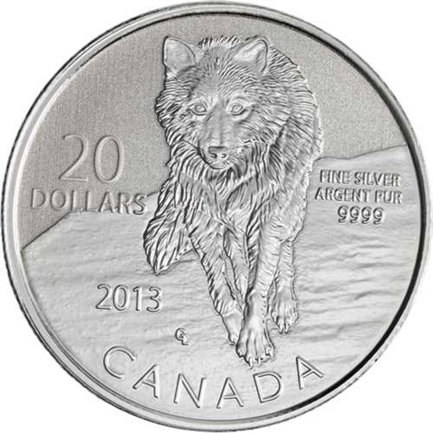 Kanada-20Dollar-2013-Agstgl-Wolf-RS
