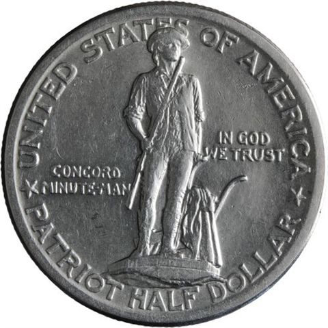 USA-HalfDollar-50centsilber-1925vz-LexingtonUndConcord-RS