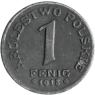 Polen-1 Fenig-1918-Adler-VS