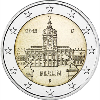 Deutschland-2Euro-2018bfr-Charlottenburg-Münzzeichen-F-RS