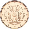 Vatikan 1 Cent 2018 Stgl. Motiv: Papst-Wappen von Franziskus