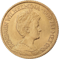 Niederlande-10-Gulden-1911--1917-Königin-Wilhelmina-mit-Diadem-I