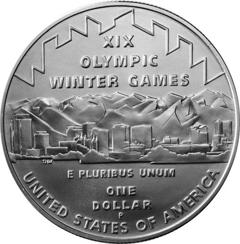 USA-1 Dollar-2002-AGstgl-Olympic Winter Games-Etui