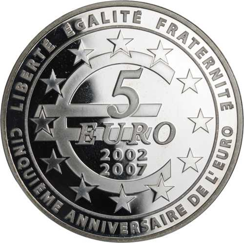 Frankreich-5Euro-2007-LaSemeuse-Etui