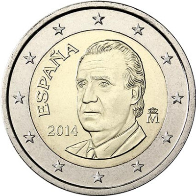 2 Euro Münze Juan Carlos