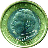Vatikan 1 Euro Papst Johannes Paul