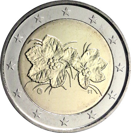 Finnland 2 Euro 2009 bfr. Moltebeere Kursmuenze