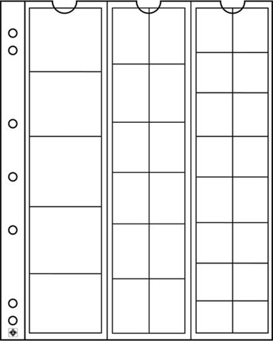323010 - numis-muenzhuellen-mix-mit-33-faechern-fuer-diverse-durchmesser-5er-pack