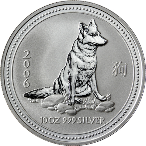 Australien-10Dollar-2006-Ag-10ozLunarHund-RS