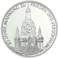 Deutschland 10 DM Silber 1995 Stgl.Frauenkirche in Dresden II (2)