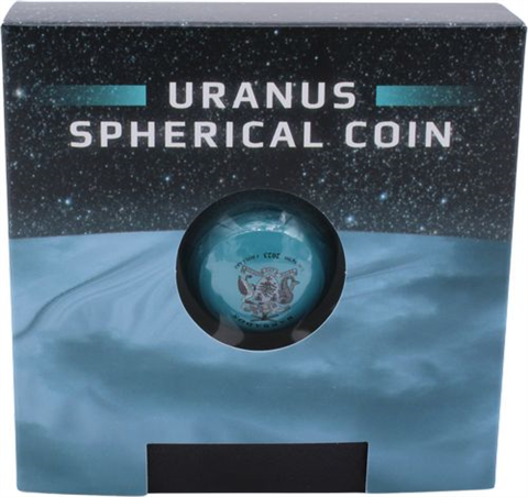 Barbados-5 Dollar-2023-AG-UranusSphericalCoin-RS