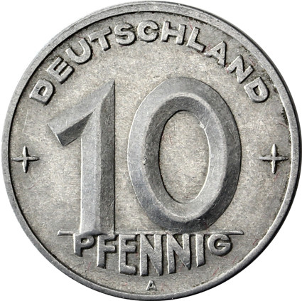 J.1503 DDR 10 Pfennig 1949 Mzz. A Groschen Münzserie Kursmünzen 