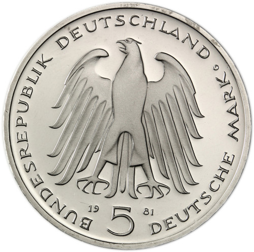 Deutschland 5 DM 1981 Stgl. Reichsfreiherr vom & zum Stein