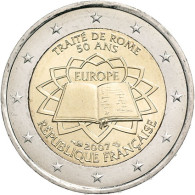 Frankreich 2 Euro Muenze  2007 50 Jahre Römische Verträge