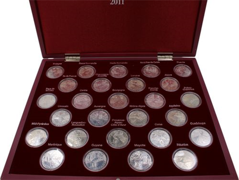 Frankreich-27x10 Euro-2011-AGstgl-RegionenderFranzRepublik-EtuiI