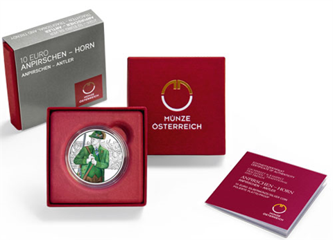 Österreich-10-Euro-2026-PP-Anpirschen-Horn-Etui