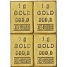 Goldbarren 4 Gramm Gold Tafelbarren