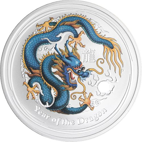 Australien-12x1 Dollar-2012-AGstgl-Drache-VS