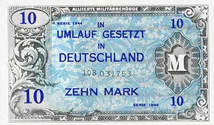 Banknoten Alliierten Militärbehörde 1944
