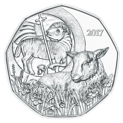 Osterlamm 5 Euro Münze Oesterreich