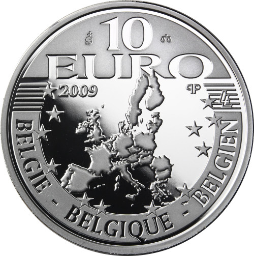 Belgien 10 Euro Silber 2009 PP Kulturelles Erbe: Erasmus von Rotterdam