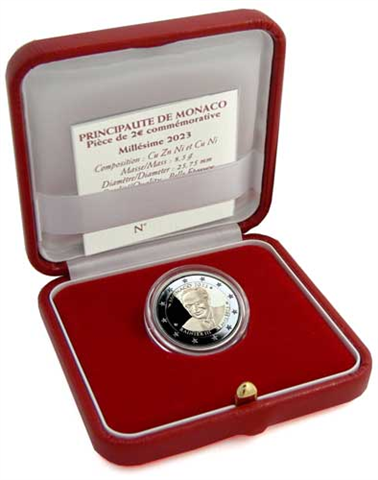 Monaco-2Euro-2023-PP-Geburtstag-Rainier-Etui