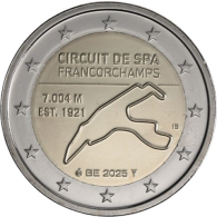 Belgien-2 euro-2025-Stgl-Rennstrecke-RS