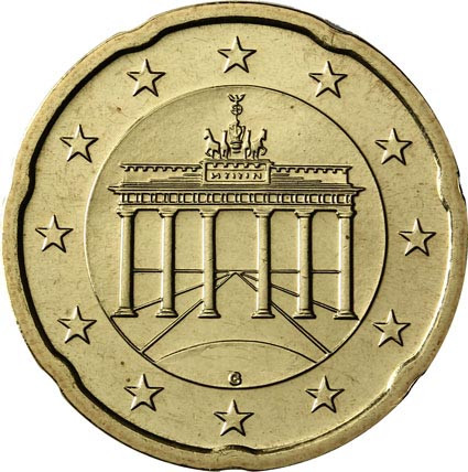 Deutschland 20 Euro-Cent 2015  Kursmünze mit Eichenzweig