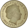 Großbritannien-5Pfund-2012-AGplattiert-LondonOlympic-VS