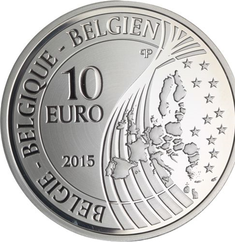 Belgien-10 Euro-2015-AGpp-Frieden in Europa-RS