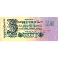Ro.96 20 Millionen Mark Reichsbanknote 25.07.1923