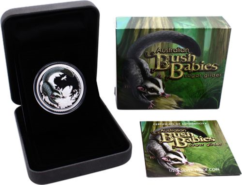 Australien-5x50Cent-2010-2011-AGpp-BushBabies-Farbe-Set