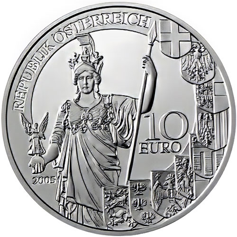 Österreich-10-Euro-2005-Silber-HGH-Zweite-Republik-RS