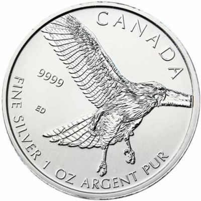 Kanada-5-Dollars-2015-Rotschwanzbussard-I
