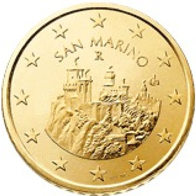 San Marino 50 Cent 2007  bfr. Festungstürme Monte Titano
