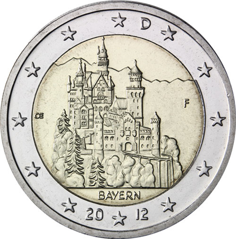Deutschland-2-Euro-2012-Schloss-Neuschwanstein-F
