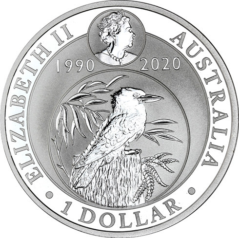 Australien 1 Oz Silber 2020 Kookaburra 